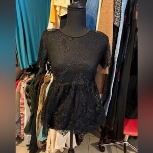 Elegant Black Lace top